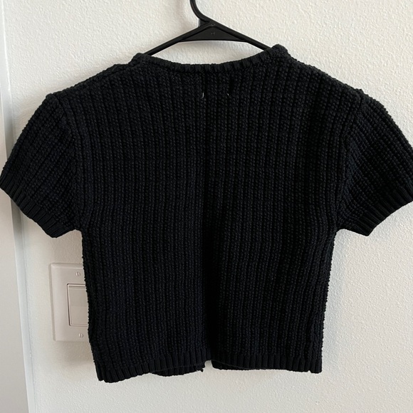 Black Knit shirt with Gold Buttons - Picture 6 of 6